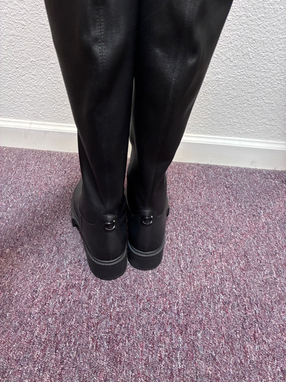 Coach Lisa Black Leather over the Knee-High Boots 9.5 - Picture 10 of 12